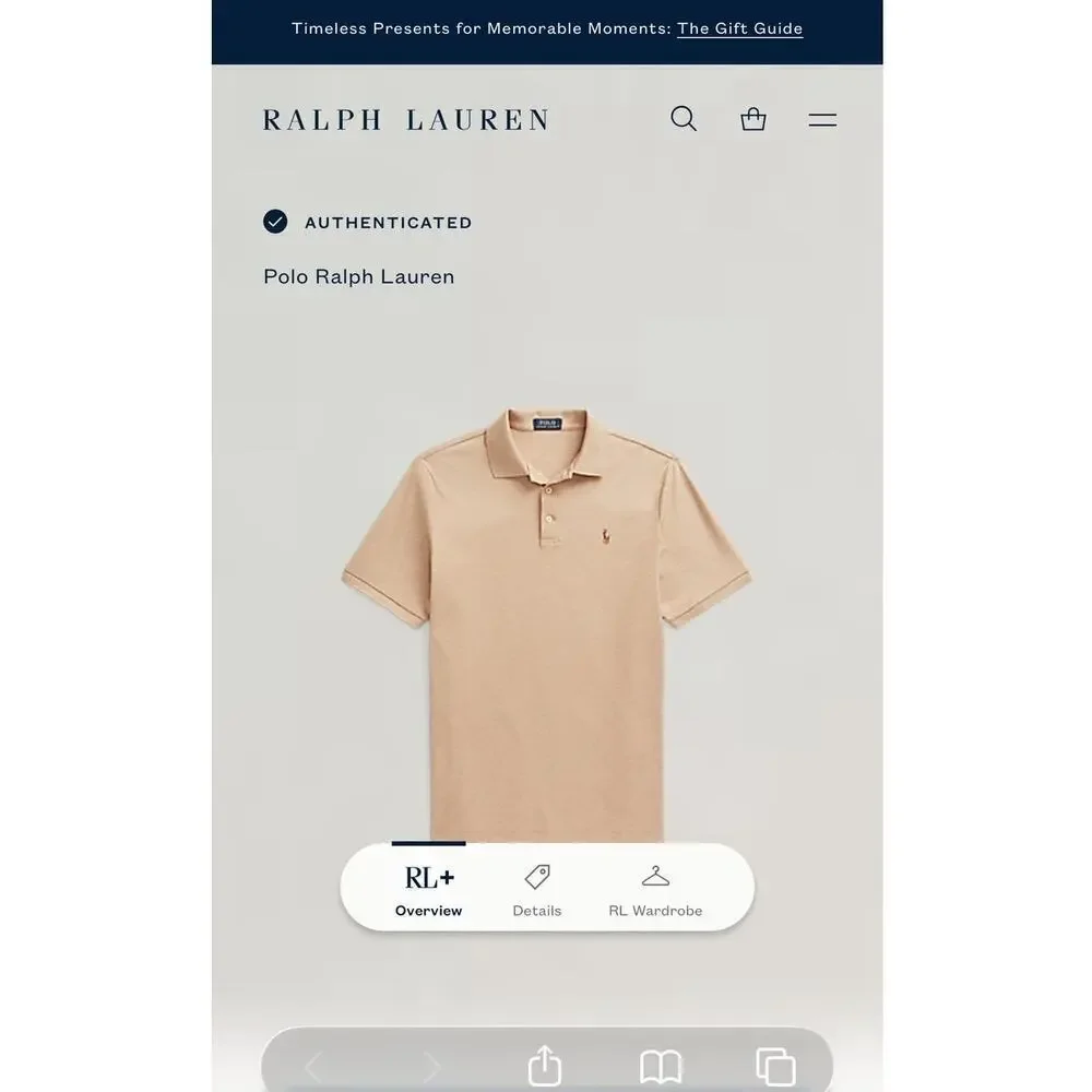 Polo Ralph Lauren XXL Classic Fit Polo Shirt | Tan Heather Cotton